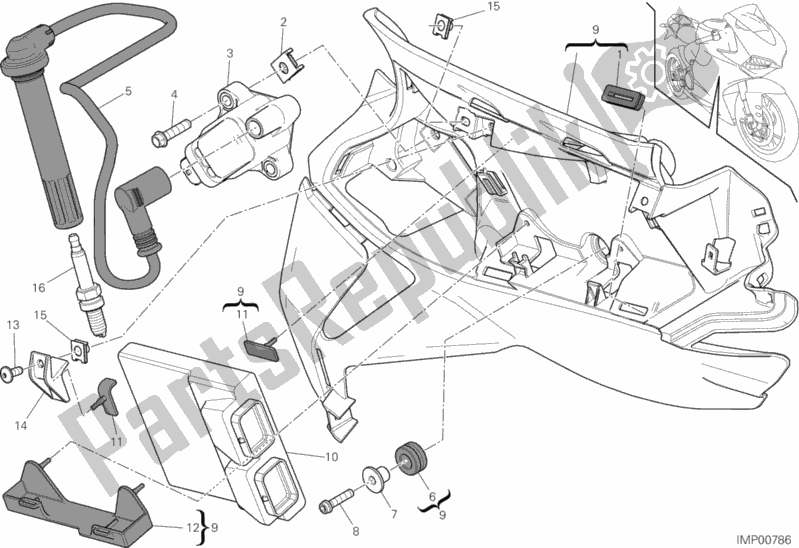 Alle onderdelen voor de Regeleenheid van de Ducati Superbike 1199 Panigale 2012